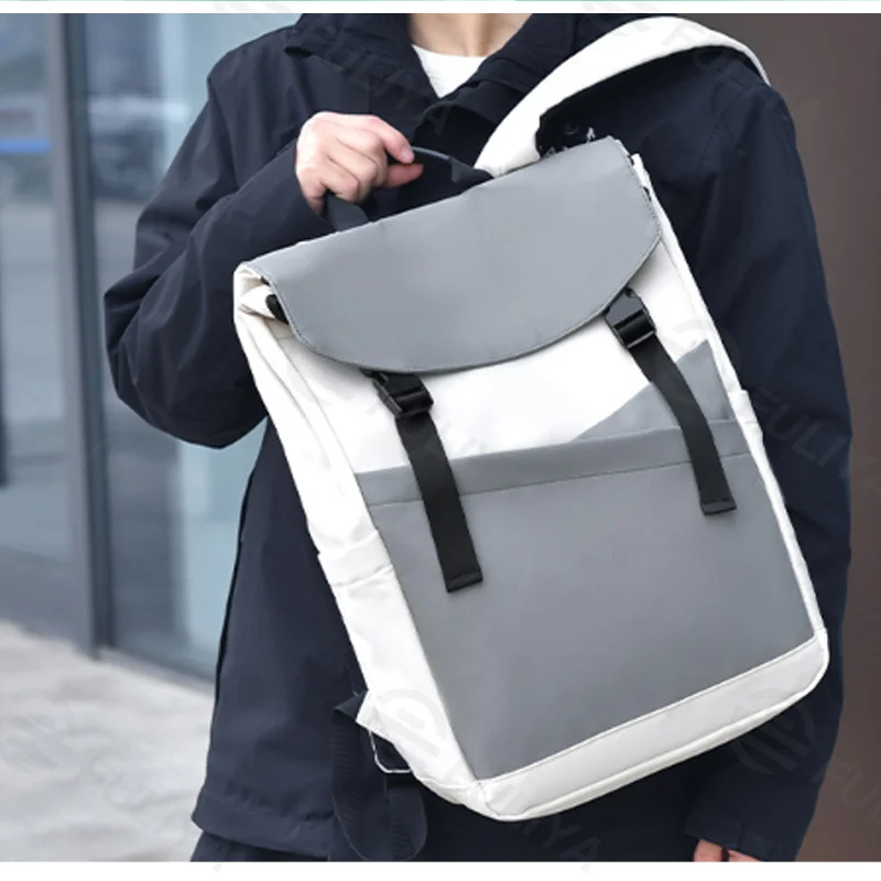 Guangzhou Fuliya Industry Co.,Ltd C-81441 This backpack has large capacity for a 17-inch laptop, with water-repellent fabric, breathable honeycomb back pad, and multiple pockets - for commuting and travel.