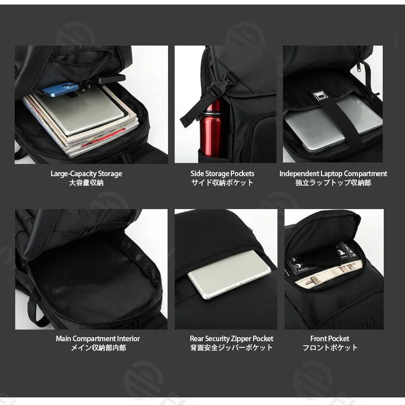 Guangzhou Fuliya Industry Co., Ltd Laptop Backpack C-81449 - Interior showing laptop sleeve, dividers and storage space (4/6)