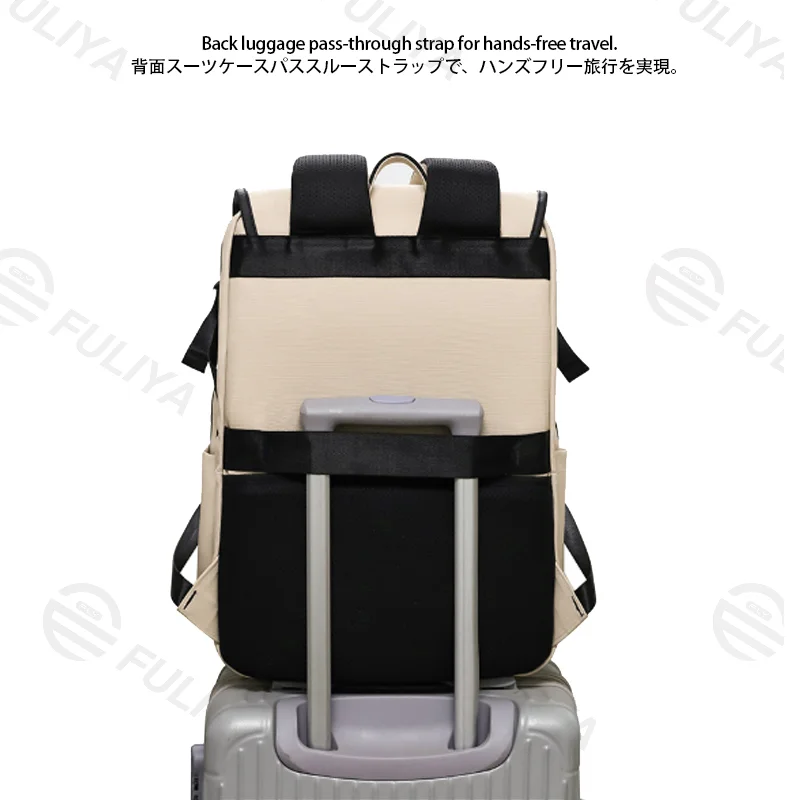 Guangzhou Fuliya Industry Co., Ltd Laptop Backpack C-81449 - Close-up showing zipper, stitching and material texture (3/6)