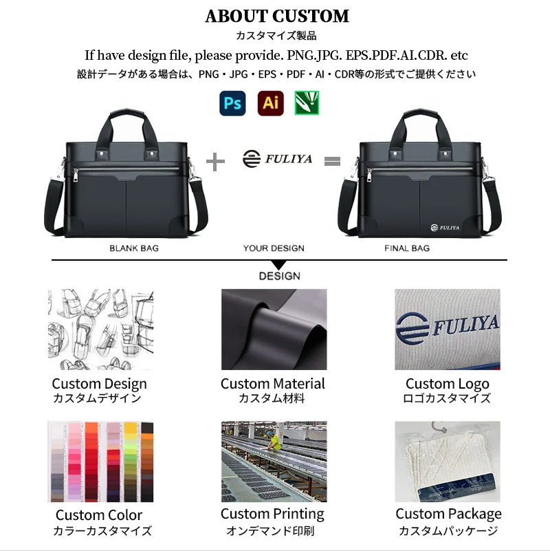 Guangzhou Fuliya Industry Co.,Ltd C-81456 This slim briefcase is lightweight, water-repellent, scratch-resistant, spacious with compartments, comfortable handle, and shoulder/crossbody strap - for commuting and business trips.