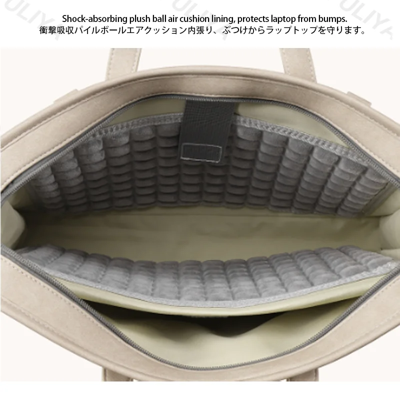 Guangzhou Fuliya Industry Co.,Ltd C-81459 This laptop bag is water-repellent and shockproof with 3-layer protection, multiple compartments, and hand/trolley/crossbody carry - for commuting and business trips.