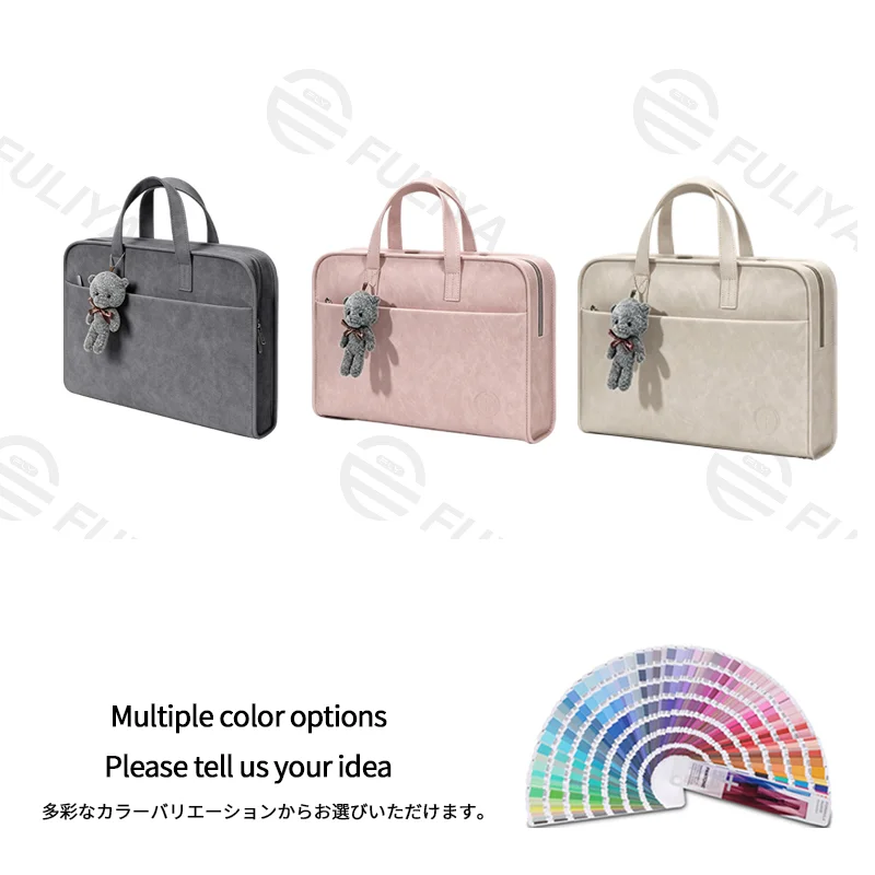 Guangzhou Fuliya Industry Co.,Ltd C-81459 This laptop bag is water-repellent and shockproof with 3-layer protection, multiple compartments, and hand/trolley/crossbody carry - for commuting and business trips.