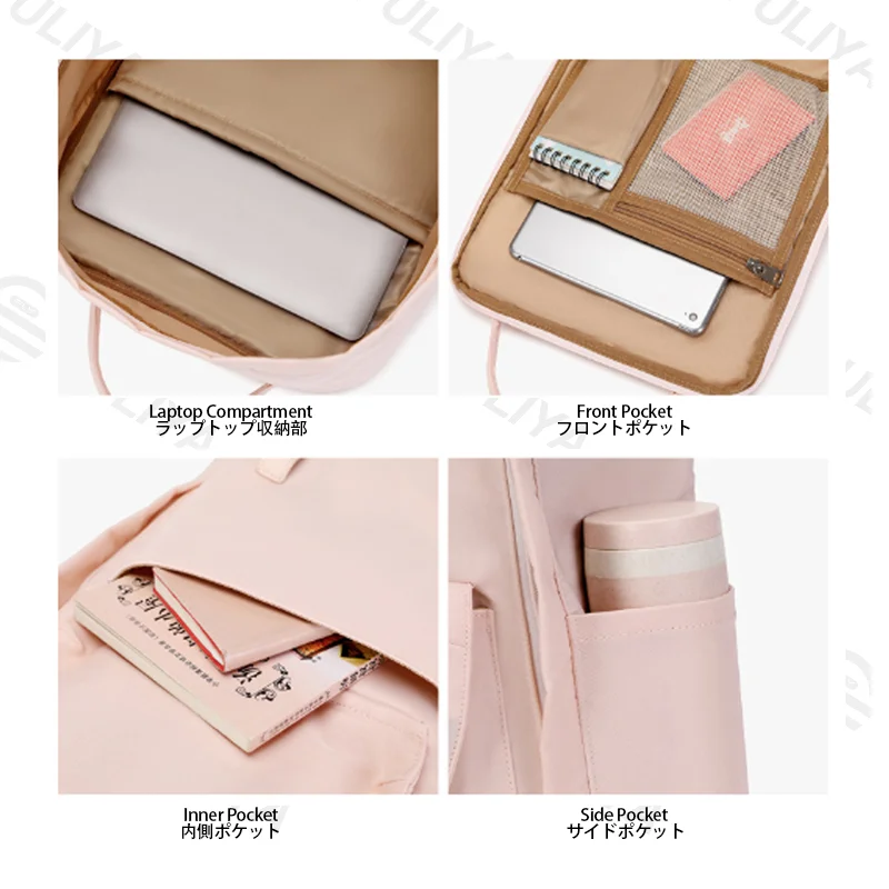 Guangzhou Fuliya Industry Co.,Ltd C-81462 This backpack is water-repellent, lightweight (0.63kg), fits a 15-inch laptop, with multiple compartments, and can be carried as a handbag, shoulder bag, or backpack - ideal for commuting and school.