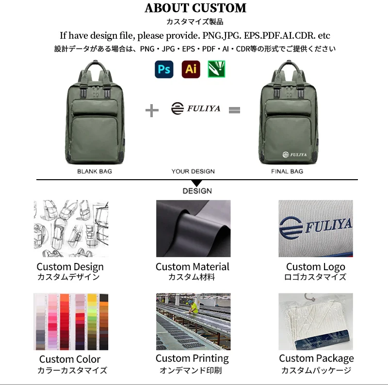 Guangzhou Fuliya Industry Co.,Ltd C-81464 This versatile backpack fits a laptop, is water-repellent and stain-resistant, includes a detachable insulated bottle pouch, and has a trolley strap - suitable for business, commuting, and family outings.