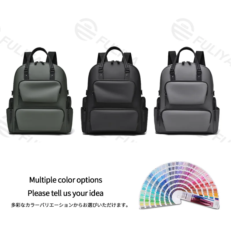Guangzhou Fuliya Industry Co.,Ltd C-81466 This business bag fits a 15.6" laptop, has detachable straps for hand, backpack, or crossbody carry, and a trolley sleeve - for commuting, business trips, and travel.