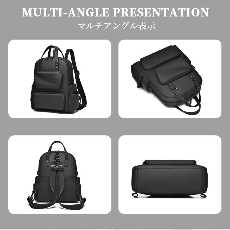 Guangzhou Fuliya Industry Co.,Ltd C-81466 This business bag fits a 15.6" laptop, has detachable straps for hand, backpack, or crossbody carry, and a trolley sleeve - for commuting, business trips, and travel.