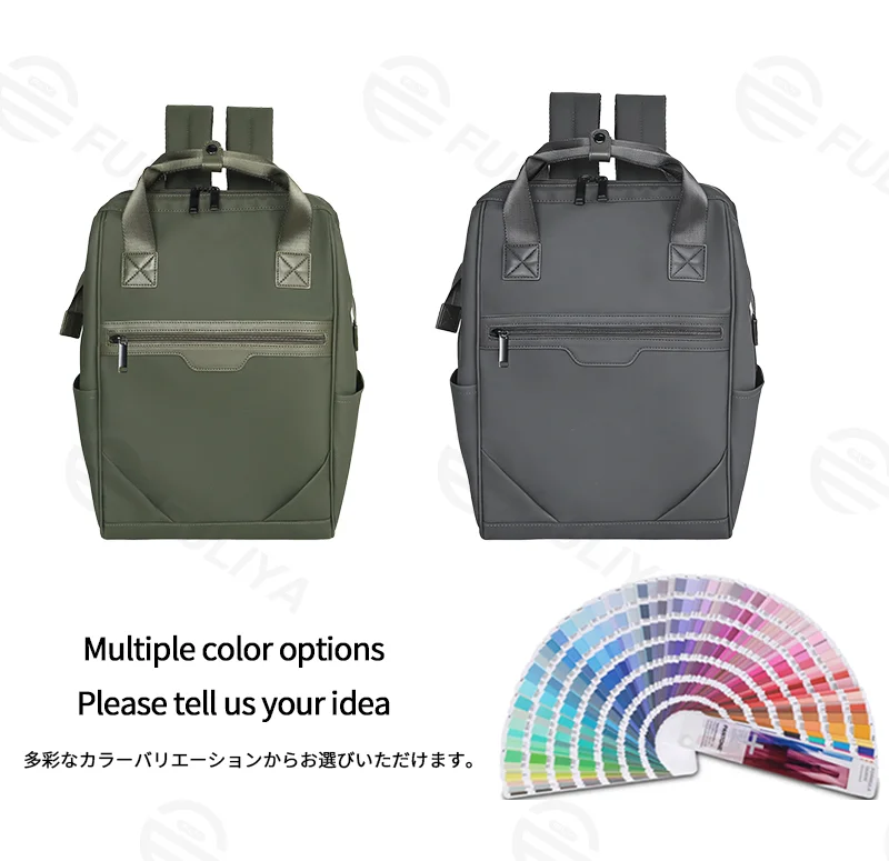 Guangzhou Fuliya Industry Co.,Ltd C-81325 Large-capacity backpack, water-repellent and wear-resistant fabric, built-in laptop compartment, luggage pass-through sleeve, multi-pocket design - suitable for commuting, travel, school, and business.