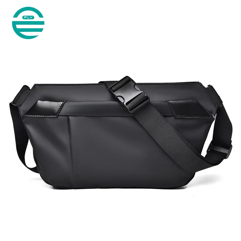 Guangzhou Fuliya Industry Co.,Ltd C-80913  Men's utility crossbody bag, water-repellent, multi-layer storage, fits 7.9" iPad, heavy-duty buckle, quick-release clip, and adjustable strap - for cycling, commuting, and outdoor.