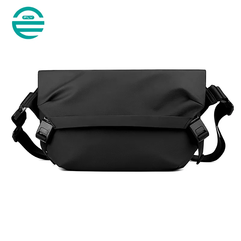 Guangzhou Fuliya Industry Co.,Ltd C-80914 New crossbody bag, water-repellent nylon, multi-layer large capacity, double magnetic buckle, adjustable strap, and luggage strap - hand carry or attach to suitcase for commuting, travel, and daily use.