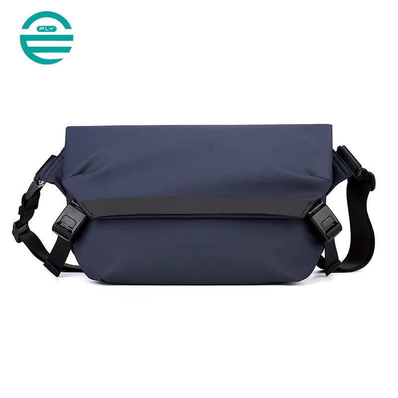 Guangzhou Fuliya Industry Co.,Ltd C-80914 New crossbody bag, water-repellent nylon, multi-layer large capacity, double magnetic buckle, adjustable strap, and luggage strap - hand carry or attach to suitcase for commuting, travel, and daily use.