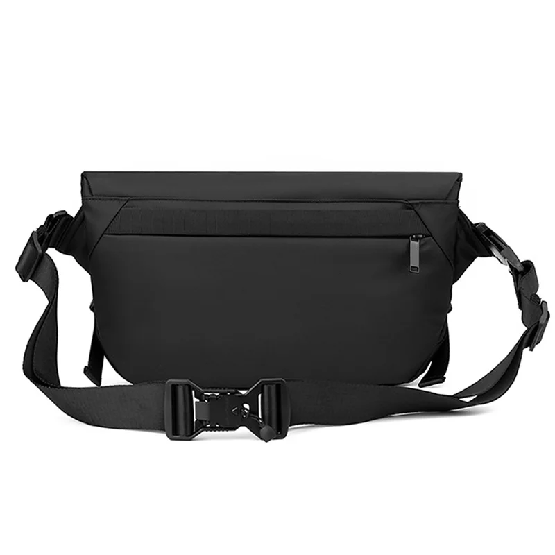 Guangzhou Fuliya Industry Co.,Ltd C-80914 New crossbody bag, water-repellent nylon, multi-layer large capacity, double magnetic buckle, adjustable strap, and luggage strap - hand carry or attach to suitcase for commuting, travel, and daily use.