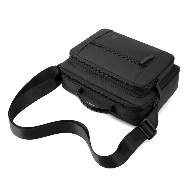 Guangzhou Fuliya Industry Co.,Ltd C-80928 New men's utility crossbody bag, high-density nylon, multi-layer large capacity, anti-theft rear pocket, and durable comfortable handle - for sports, commuting, and cycling.