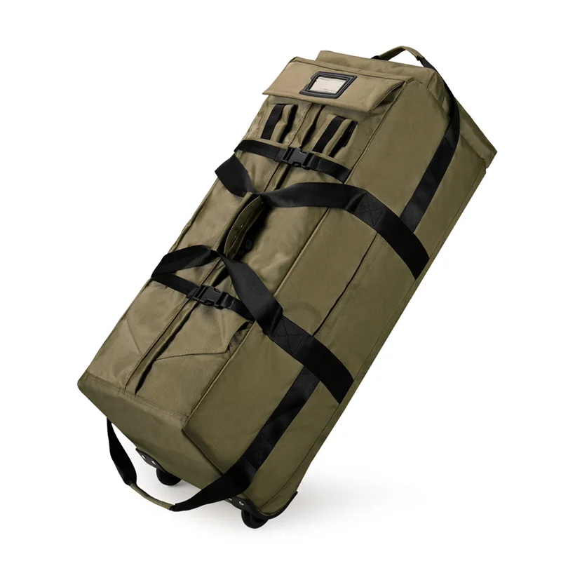 Guangzhou Fuliya Industry Co.,Ltd C-80936 Multi-functional large-capacity travel bag, backpack, handbag, or trolley carry, silent wheels, anti-scratch pad, and adjustable buckle, foldable - for daily use, travel, and outdoor.