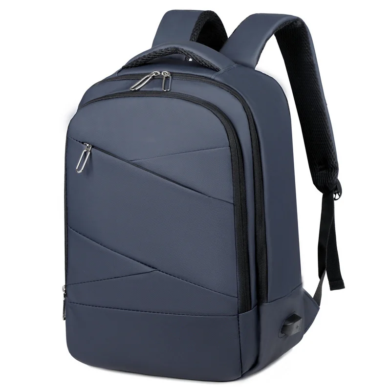 Guangzhou Fuliya Industry Co.,Ltd C-80943 Waterproof multi-functional backpack with laptop compartment, front pocket, and external USB port. Large-capacity multi-pocket storage. For unisex business, commuting, school, and travel.