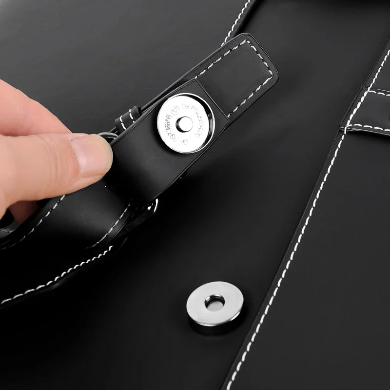 Guangzhou Fuliya Industry Co.,Ltd C-80946 Retro waterproof PU leather backpack with large multi-layer storage. Features double magnetic buckle flap and hidden back pocket. For school, office, and daily commute.