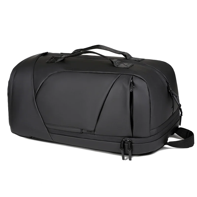 Guangzhou Fuliya Industry Co.,Ltd C-80947 Water-resistant multi-functional backpack with shoe compartment, laptop sleeve, and trolley belt. Backpack or hand carry. For travel, boarding, and commuting.