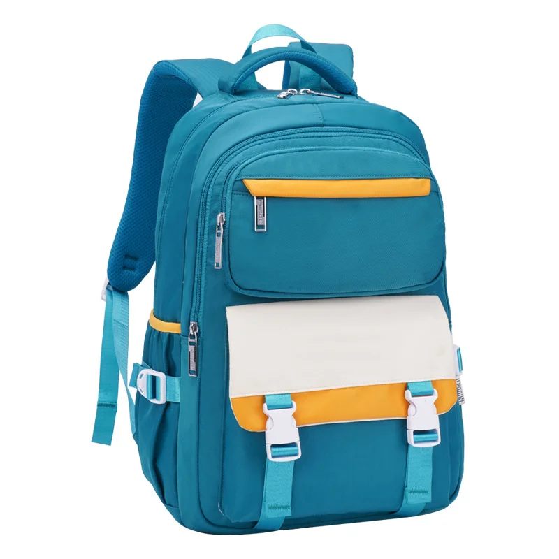 Guangzhou Fuliya Industry Co.,Ltd C-80950 Large-capacity water-resistant backpack with multi-layer zip pockets, side pockets, and trolley sleeve. Rainproof and durable. For junior high, high school, and college students.