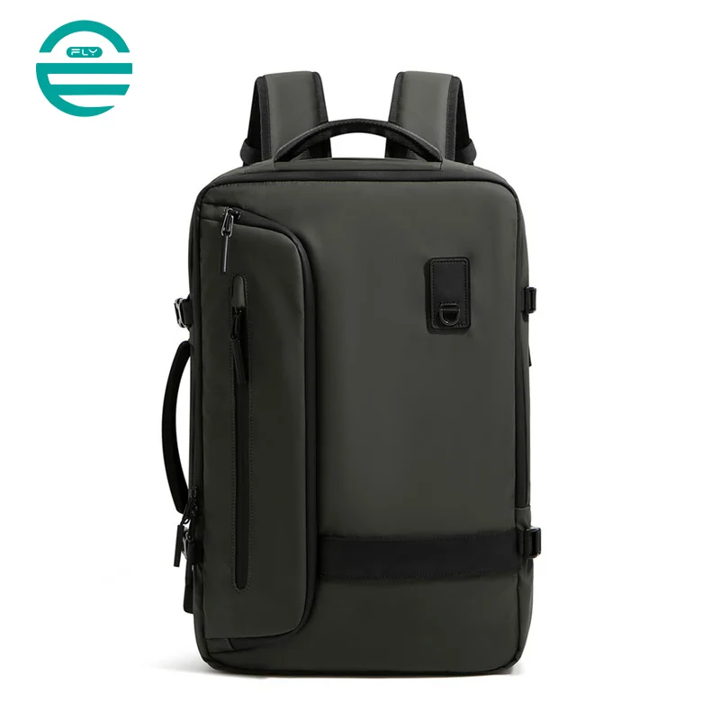 Guangzhou Fuliya Industry Co.,Ltd C-80953 Multi-functional vacuum-compression backpack, expandable 22L-45L . Water-resistant Oxford fabric, 15.6" laptop sleeve, 3D breathable pad, and USB port. For business trips and travel.