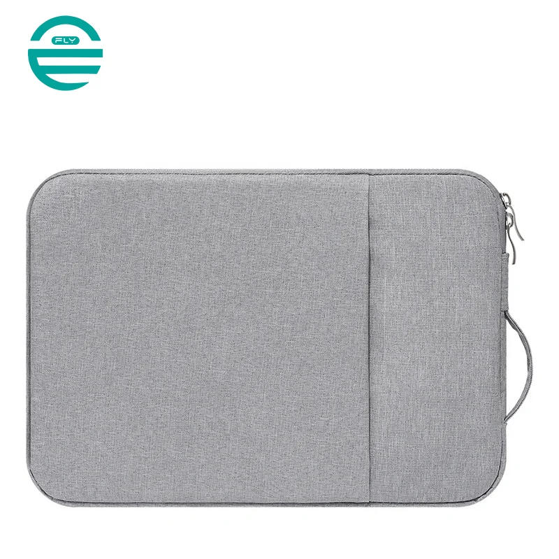 Guangzhou Fuliya Industry Co.,Ltd C-80955 Slim minimalist laptop bag with soft plush lining and front accessory pocket. Water-resistant, scratch-proof, and easy to clean. Integrated retractable handle. For commuting and travel.