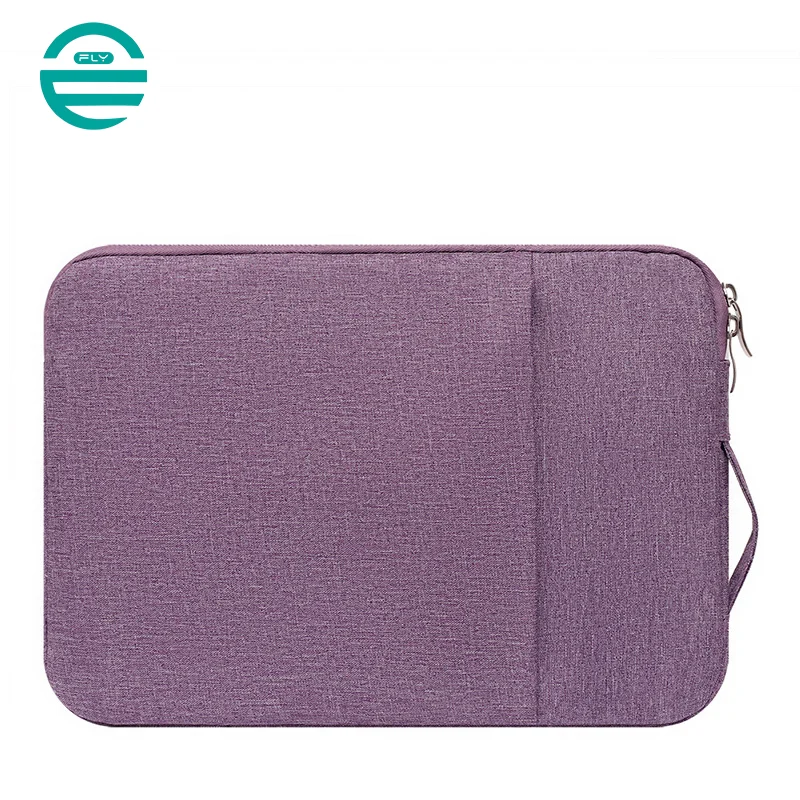 Guangzhou Fuliya Industry Co.,Ltd C-80955 Slim minimalist laptop bag with soft plush lining and front accessory pocket. Water-resistant, scratch-proof, and easy to clean. Integrated retractable handle. For commuting and travel.