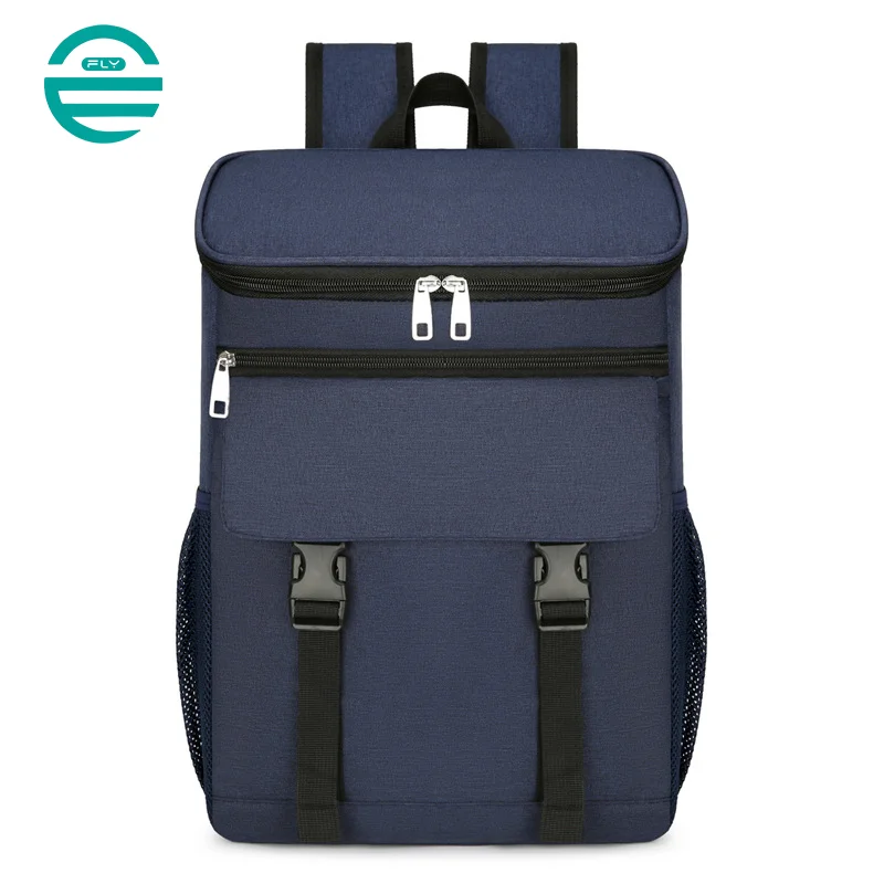 Guangzhou Fuliya Industry Co.,Ltd C-81009 Outdoor insulated cooler backpack, foil lining, large capacity, waterproof easy-clean lining, S-curve straps, and breathable back pad - for picnics, camping, and lunch.