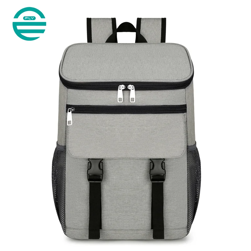 Guangzhou Fuliya Industry Co.,Ltd C-81009 Outdoor insulated cooler backpack, foil lining, large capacity, waterproof easy-clean lining, S-curve straps, and breathable back pad - for picnics, camping, and lunch.