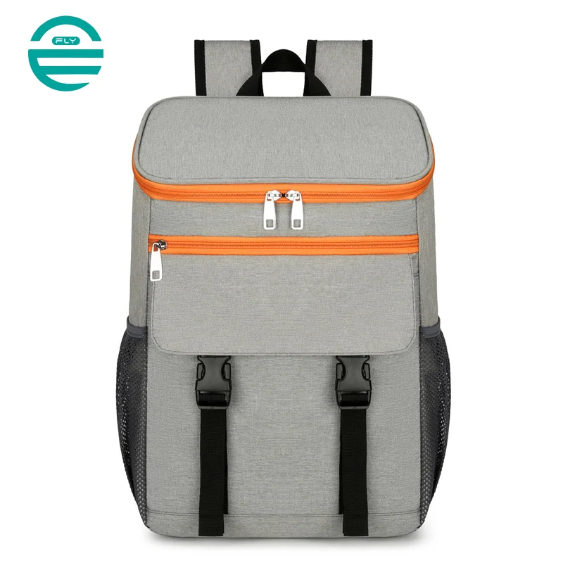 Guangzhou Fuliya Industry Co.,Ltd C-81009 Outdoor insulated cooler backpack, foil lining, large capacity, waterproof easy-clean lining, S-curve straps, and breathable back pad - for picnics, camping, and lunch.