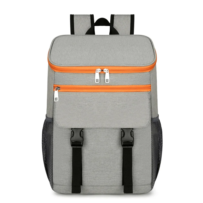 Guangzhou Fuliya Industry Co.,Ltd C-81009 Outdoor insulated cooler backpack, foil lining, large capacity, waterproof easy-clean lining, S-curve straps, and breathable back pad - for picnics, camping, and lunch.