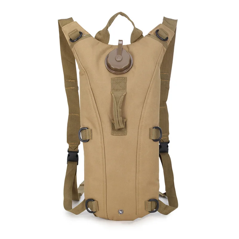 Guangzhou Fuliya Industry Co.,Ltd C-81013 Outdoor tactical hydration backpack, waterproof and lightweight, removable EVA liner, water bag cover, grab handle, and adjustable straps - fits 2.5L/3L bladders for cycling, hiking, and climbing.
