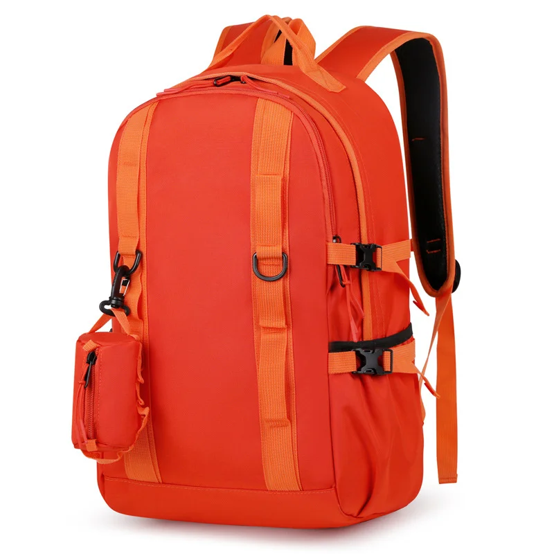 Guangzhou Fuliya Industry Co.,Ltd C-81038 Large-capacity outdoor backpack, water-resistant, laptop compartment, side pocket, double zipper, adjustable strap, and breathable back panel - for business, travel, and hiking.