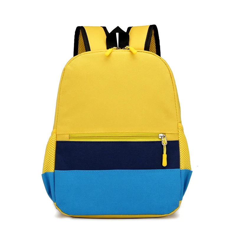 Guangzhou Fuliya Industry Co.,Ltd C-81043 Kids school backpack, water-resistant, large capacity, smooth zipper, adjustable straps, side mesh pocket, and breathable load-reducing back panel - S/M sizes for kindergarten and primary school.