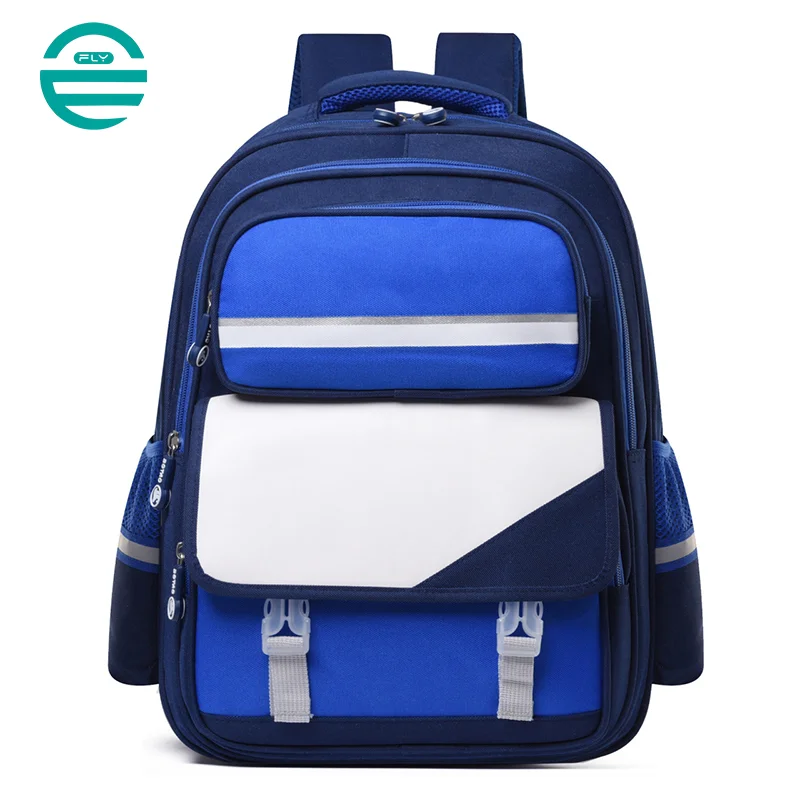 Guangzhou Fuliya Industry Co.,Ltd C-81048 Student backpack, water-resistant, large capacity, front pocket, side mesh pocket, adjustable strap, and breathable soft back pad - for children and primary/middle school students.