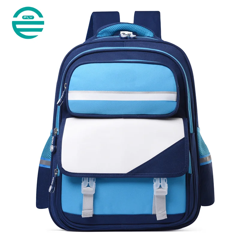 Guangzhou Fuliya Industry Co.,Ltd C-81048 Student backpack, water-resistant, large capacity, front pocket, side mesh pocket, adjustable strap, and breathable soft back pad - for children and primary/middle school students.
