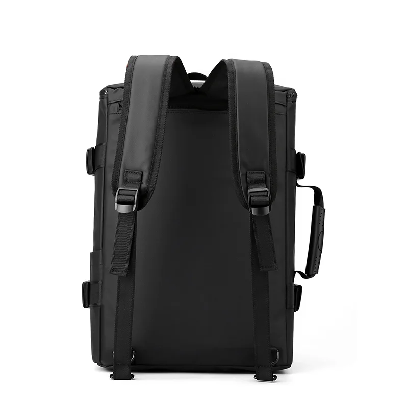 Guangzhou Fuliya Industry Co.,Ltd C-81062 Men's multi-functional backpack, large capacity, laptop compartment, dual zipper, hidden straps, and detachable strap - backpack, shoulder bag, crossbody bag, or tote for business, commuting, and travel.