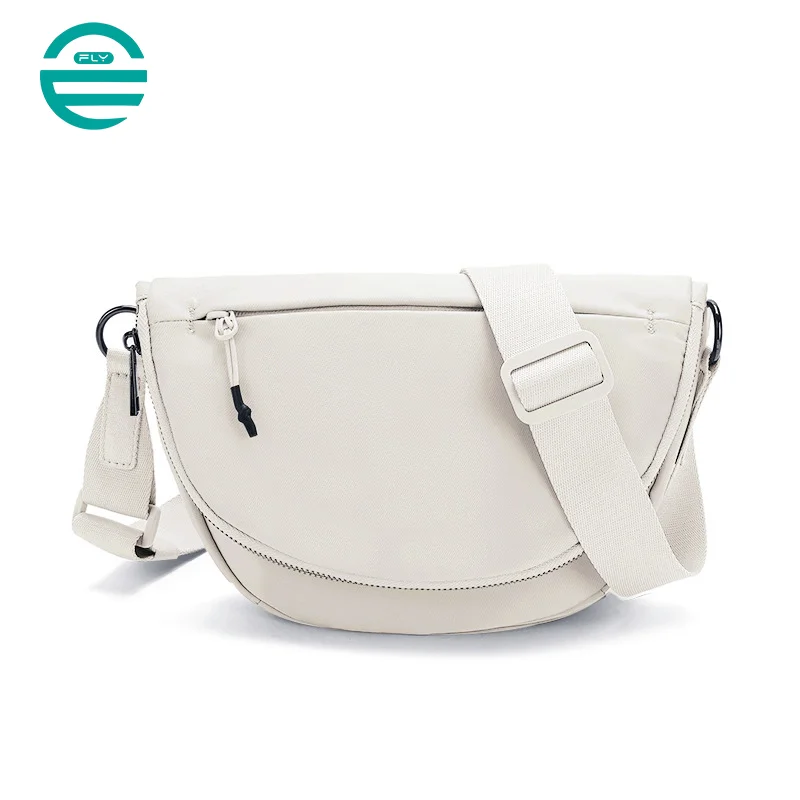 Guangzhou Fuliya Industry Co.,Ltd C-81072 Outdoor casual crossbody bag, water-resistant and wear-resistant, large capacity with pockets, metal hardware, dual zipper, sturdy strap, and foldable storage design - for sports, yoga, and daily use.