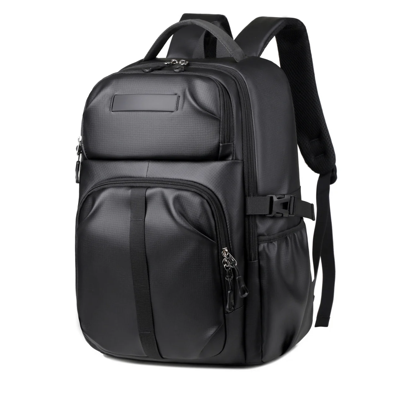 Guangzhou Fuliya Industry Co.,Ltd C-81085 Business travel laptop backpack, water-resistant, large capacity, fits 15.6" laptop, laptop compartment, ventilated back, and luggage strap - for business trips, commuting, and school.