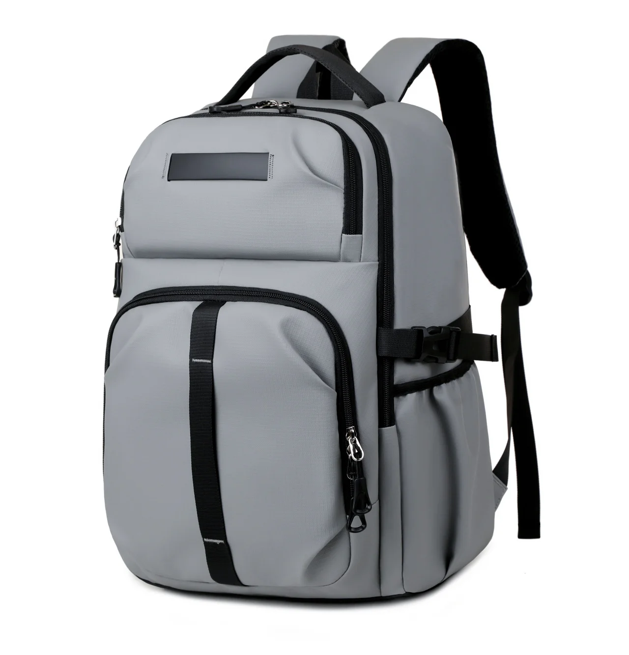 Guangzhou Fuliya Industry Co.,Ltd C-81085 Business travel laptop backpack, water-resistant, large capacity, fits 15.6" laptop, laptop compartment, ventilated back, and luggage strap - for business trips, commuting, and school.