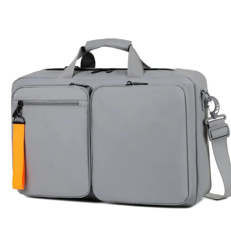 Guangzhou Fuliya Industry Co.,Ltd C-81089 Casual commuter laptop backpack, water-repellent, large capacity, laptop compartment, USB port, hidden straps, and Velcro handle - for business, commuting, and travel.