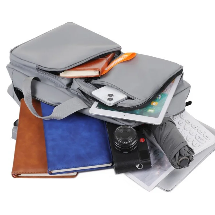 Guangzhou Fuliya Industry Co.,Ltd C-81089 Casual commuter laptop backpack, water-repellent, large capacity, laptop compartment, USB port, hidden straps, and Velcro handle - for business, commuting, and travel.