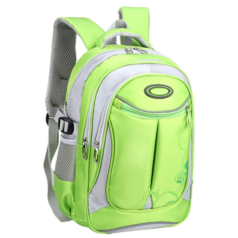 Guangzhou Fuliya Industry Co.,Ltd C-81092 Large-capacity water-repellent school backpack, multi-layer storage, laptop sleeve, side mesh pocket, reflective strips, breathable spine-protection back pad, and S-curve straps - for grades 1-3.