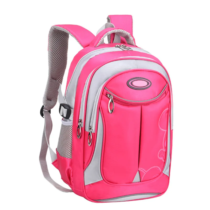 Guangzhou Fuliya Industry Co.,Ltd C-81092 Large-capacity water-repellent school backpack, multi-layer storage, laptop sleeve, side mesh pocket, reflective strips, breathable spine-protection back pad, and S-curve straps - for grades 1-3.